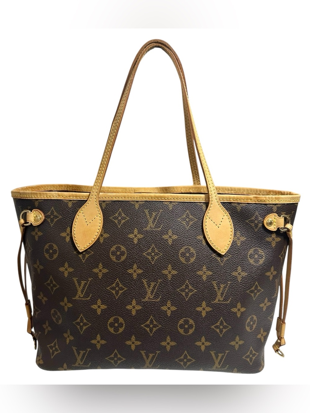 Louis Vuitton Monogram & Vachetta Neverfull PM Tote Bag - Picture 2 of 16